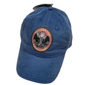 National Parks H3 Headwear Yellowstone Corduroy Baseball Cap Adjustable Blue